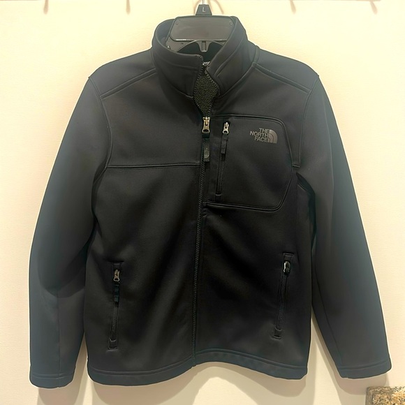 Boys Youth The North face Windfall Jacket Black with Zippers Size M 10/12 EUC - Picture 3 of 7
